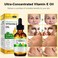 Vitamin E Oil for Face, Pure Vitamin E Oil - 75,000 IU, Vitamin E Oil for Scars Hair, Face, Nail, Reduce Fine Lines &amp; Scars, Moisturizing Skin, Cold Pressed Organic Vitamin E Oil