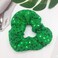 4 Pack Glitter Sequins Christmas Hair Scrunchies Fabric White and Green Ponytail Holder Elastic Hair Ties Hair Bands Hair Accessories for Women and Girls Dance,Bachelorette Weekend,School