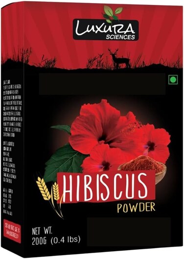 Organic Hibiscus Powder for Healthy Hair Growth &amp; Loss Control   Gives Thicker Eyebrows &amp; Healthy Skin   Natural Hair &amp; Facial Mask   7.05 Oz/200g