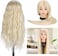 Mannequin Head with 80% Real Hair, TopDirect 24" Blonde Hair Styling Hairdressing Cosmetology Mannequin Manikin Training Practice Head with Clamp and Tools