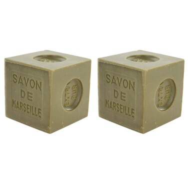Marius Fabre Marseille Soap, 72% Olive Oil - Pack of 2 X 400g