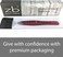 Tweezers &ndash; Surgical Grade Stainless Steel - Slant Tip for Expert Eyebrow Shaping and Facial Hair Removal &ndash; with Protective Pouch - Best Tweezer for Men and Women (Ruby Red)