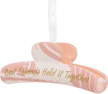 Hallmark Friends Hold It Together Hair Clip Christmas Ornament