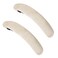 3.7 Inches Skinny Curved Tortoise Shell Hair Barrettes for Thick Hair Acrylic French Barrettes Chic Ponytail Hair Clips for Styling Long Hair,2pcs (Beige)
