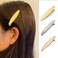 4 Pcs 2.3 Inch Brushed Metal Spike Alligator Duck Bill Hair Clips Bright Duckbill Hair Barrettes Chic Hair Clips for Styling Short Hair (Black)