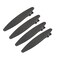 4 Pcs 2.3 Inch Brushed Metal Spike Alligator Duck Bill Hair Clips Bright Duckbill Hair Barrettes Chic Hair Clips for Styling Short Hair (Black)