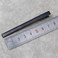 6 Pcs 3 Inch Baking Paint Narrow Metal Spike Alligator Duck Bill Hair Clips Bright Duckbill Hair Barrettes Chic Hair Clips for Styling Long Hair DIY Hair Salon (Black)