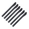 6 Pcs 3 Inch Baking Paint Narrow Metal Spike Alligator Duck Bill Hair Clips Bright Duckbill Hair Barrettes Chic Hair Clips for Styling Long Hair DIY Hair Salon (Black)