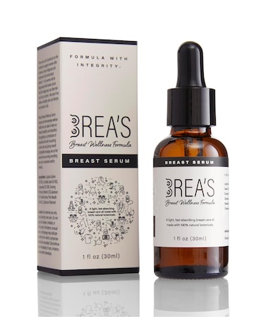 Brea's Breast Wellness Serum - Essential Oil Formula with Frankincense, Geranium, Evening Primrose, and Jojoba for Breast Health, Hormonal Balance, and Skin Nourishment - 1 fl oz