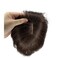 100% Human Hair Toppers Clip in Hairpieces with 3D Air Bangs for Women Straight Toupee Middle Part Wiglets for Mild Hair-Loss (Dark Brown)