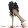 14inch Body Wave Human Hair Bangs Wavy Human Hair Toppers Clip In Hair Fringe Hairpieces Natural Brazilian Remy Hair Extensions (Light Brown)