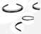 HLLMX 2 PCS Teeth Comb Hairband Plastic Headband Hair Hoop Plastic Sharks Teeth Comb Headband Non-slip Hair Hoop Accessory for Women Girls Lady (Black,Brown)