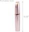 USB Rechargeable Portable Electric Eyebrow Trimmer for Women,Painless Precision Eyebrow Hair Remover,Safe Eyebrow Shaver Razor Tool for face Leg Lip Armpit Hand(Pink)