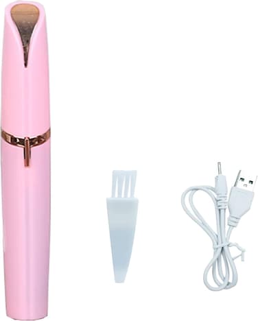 USB Rechargeable Portable Electric Eyebrow Trimmer for Women,Painless Precision Eyebrow Hair Remover,Safe Eyebrow Shaver Razor Tool for face Leg Lip Armpit Hand(Pink)