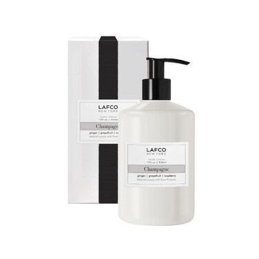 LAFCO New York Hand Cream, Champagne - 12 oz - Restores &amp; Repairs Skin - All Skin Types - Hypoallergenic, Synthetic Free &amp; Cruelty Free - Made in Italy