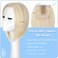 Hair Toppers No Bangs Women Topper with Front Lace 360&deg; Cover Clip-in Synthetic Hairpieces Upgrade Base 13 in Short Straight Bob Wig for Thin Hair Bleach Blonde