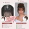 FELENDY Hair Toppers For Women, Ash Blonde Bangs Hair Clip 360&deg; 3d Cover, Fake Bangs Clip in Fringe Hair Extensions with 3 Secure Clips Wipsy Bang