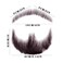Fake Beard Realistic Mustache Full Hand Tied Goatee Facial Hair Adults Men Makeup Lace Invisible False Beards for Halloween Dressing Entertainment Drama Party Movie Makeup (Black Brown)