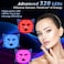 Red Light Therapy for Face, LED Face Mask Light Therapy, Red Light Therapy Mask for Acne, Wrinkles and Skin Rejuvenation, 320 LEDs, 3 Modes, 10-Min Auto Off, Eye Protection Included