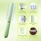 11PCS Hair Brush Set, Round Brush and Paddle Hair Brush Great on Wet Long Thick Hair, Detangling Brush and Spray Bottle for Wavy Curly Hair Green