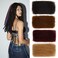 FASHION IDOL Afro Kinkys Bulk Human Hair for Dreadlock Extensions Loc Repair Braiding Twist Tight Afro Kinky Human Hair for Loc 3 Packs 150 Gram Natural Black 10 Inches 5.3 Oz