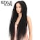 Style Icon 38&rdquo; Long Curly Wig Lace Front Wigs Synthetic Wigs with Baby Hair Half Hand Tied 130% Density Hair Replacement Wigs (38", 1B)