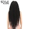 Style Icon 38&rdquo; Long Curly Wig Lace Front Wigs Synthetic Wigs with Baby Hair Half Hand Tied 130% Density Hair Replacement Wigs (38", 1B)