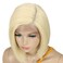 D&Eacute;BUT lace front wigs for black women Bob blonde wigs for white women synthetic hair 9.5" 120g natural straight Swiss Lace Heat Resistant Fibers Half Hand Tied