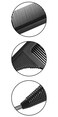 3 Pcs Rat Tail Comb Steel Pin Rat Tail Carbon Fiber Heat Resistant Teasing Combs with Stainless Steel Pintail Parting Rattail Combs Back Combing Root Teasing Adding Volume