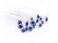 WOIWO 20 PCS Crystal Hair Pins Rose U-sharped Design Metal Hair Pins Fit for Women and Girls Hair Jewelry Accessories, Blue