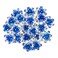 WOIWO 20 PCS Crystal Hair Pins Rose U-sharped Design Metal Hair Pins Fit for Women and Girls Hair Jewelry Accessories, Blue