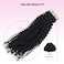 Curly Extensions, Kinky Curly Tape in Hair Extensions Brazilian 3C 4A Natural Black Human Hair Tape Hair Extensions for Black Women 20 Pieces 16 Inch 50g Remy Human Hair Tape Extensions