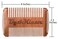 4Klawz Beard Comb - Pocket Comb for Men's Hair Beard Mustache and Sideburns with 4 Sides of Wide &amp; Fine Teeth - Best Bearded Man Grooming Gift Special
