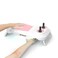 Nail Arm Rest Pillow with UV LED Nail Dryer, Professional 48W UV LED Nail Lamp Manicure Nail Hand Rest Portable Gel Nail Light Manicure Tool
