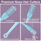 12PCS Double Sided Nose Hair Cutters, 360 Degree Nose Hair Remover Tool, 2-in-1 Nasal Hair Trimmer for Men Women (Creamy White, Blue, Pink)
