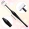 24 Pack Eyebrow Trimmer Razors, Stainless Steel Face Razors Shaver Eye Brow Shapers Black Precision Facial Hair Removal Tool for Makeup Women Men