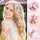 30pcs Mini Pink Bow Hair Clip for Women, Small Satin Ribbon Hair Bow, Tiny Bowknot Y2K Hair Barrettes Accessories for Christmas Weddings Valentine's Day