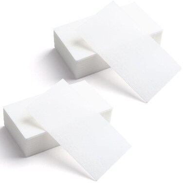 100pcs End Papers for Hair Perm, Disposable Salon Hair Perm Papers, High Temperature Resistance Hair Curling Papers Hair Styling Accessories for Cold and Hot Perms- White