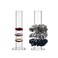 Coward 2 Pcs/Set Clear Acrylic Scrunchie Holder Hair Band Organizer Hair Ties Display Stand for Girls Women (Acrylic 8.6 inch Tall)