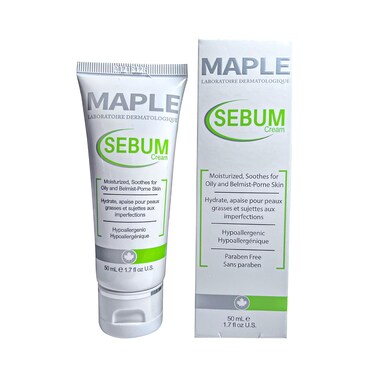SEBUM Cream 50 mL Moisturizes, soothes and regulate a sebum production of oily skin and skin with imperfections, 1.7 fluid_ounces