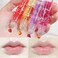 Lip Oil, 6PCS Fruity Flavors Lip Oil Set, Roll-On Lip Gloss Set, Strawberry Orange Grape Avocado Cheery Peach Flavor,Transparent Lip Gloss, Non Toxic, Kid Friendly, Suitable for Dry and Chapped Lips
