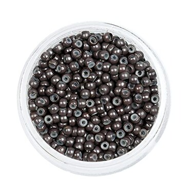 Mios Silicone Nano Rings for keratin Hair Extensions Lined Beads Ring Multi Color (#3, 500 Units per lot)