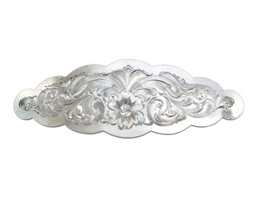 Montana Silversmiths Women's Scalloped Silver Barrette - BA1211 One Size