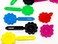 Tara Girls Self Hinge Plastic Mulit Design Hair Barrettes Selection (Flower Multi Color)
