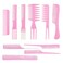 10 Pcs Professional Styling Comb Set - Coarse and Fine Toothed Pick Combs for Hairstyling