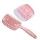 MIUPOO Professional Curly Vented Hair Brush Comb,Hair Scalp Massager Shampoo Brush,Detangler Brush for Faster Blow Drying and Scalp Scrubber for Deep Cleaning Hair Set,2 Pieces,Pink