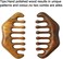 Massage Wooden Comb,Wood Wide Tooth Hair Comb, Scraping Scalp Massage Comb,Handheld No Static Head Massage Tool,1 Pieces.