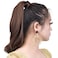 SYXLCYGG Clip Ponytail Extension,Wrap Around Clip in Ponytails 14" 3.4 Oz Synthetic Women Black Hair Extensions Hair Piece Wig