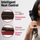 Red Pro Hair Straightener Silicone Protexion Flat Iron 1 Inch, Adjustable Temperature Setting, Ultra Thin, Lightweight, Suitable for All Hair Types