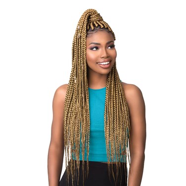 XPRESSION Sensationnel Synthetic Hair Braids 3X Ruwa Pre-Stretched Braid 24" (3 Packs, RED)